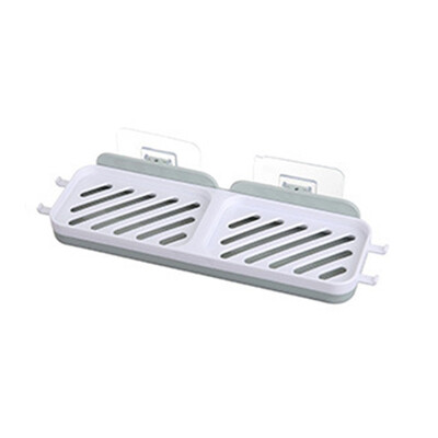 

〖Follure〗Plastic Suction Cup Soap Bathroom Shower Box Storage Tray Holder Accessories