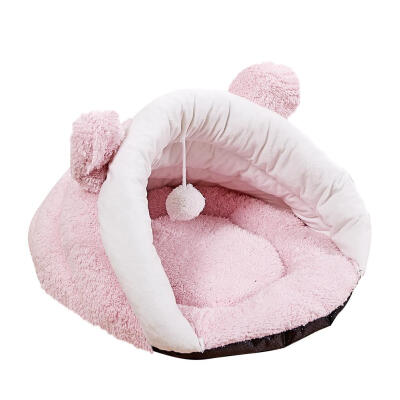 

Cute Warm Soft Plush Cats Dogs Cave Kennel House Pets Bed Cushion Cage Nest