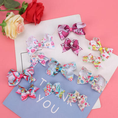 

Greensen 6Pcs Pet Bowknot Hairpin Bows Grooming Accessories for Cat Dog Puppy Teddy