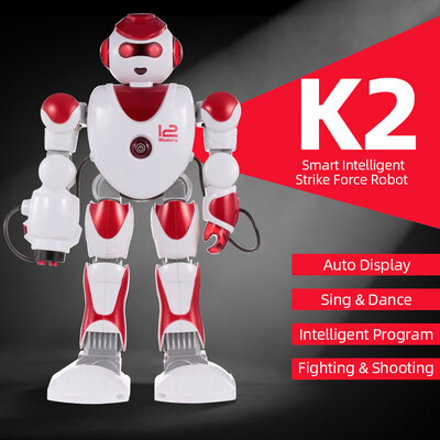 

Intelligent Robot K2 Smart Strike Force Robot Programmable Music Dance RC Toy for Kids Gift