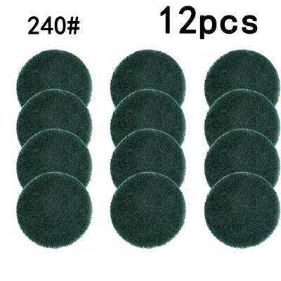 

12Pcs Nylon 150mm Round Hook & Loop Mops Nylon Scouring Pad For Kitchen Cleaning