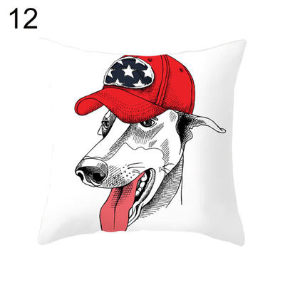

Cartoon Cat Dog Animal Feather Pillow Case Cushion Cover Sofa Chair Car Decor