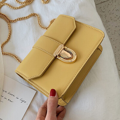 

Female 2019 spring&summer new fashionable Korean retro single-shoulder bag simple chain small square bag