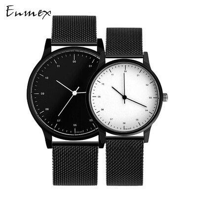 

The Tanabata Gift Translation Enmex European&American Fashion Watch Simple Aesthetics Simple ins Wind Couple Table Pair