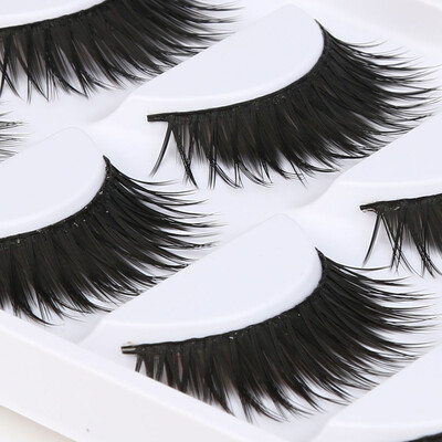 

〖Follure〗Big sale 5 Pair Fashion Natural Handmade Long False Black Eyelashes Makeup
