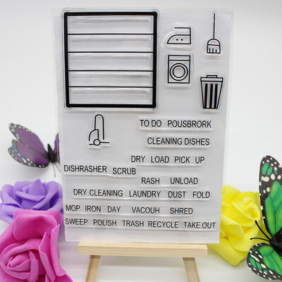 

Siaonvr Alphabet Transparent Silicone Clear Rubber Stamp Sheet Cling Scrapbooking DIY B