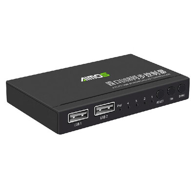 

4 Ports USB Keyboard Mouse Synchronous Controller KVM Switcher Synchronizer USB20 for Multiple PC Computer Control