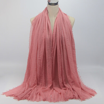 

Gobestart Premium Viscose Maxi Crinkle Cloud Hijab Scarf Shawl Soft Islam Muslim