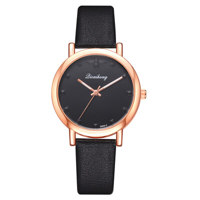 

Womens fashion alloy PU fashion watch wish new ladies trendy quartz watch