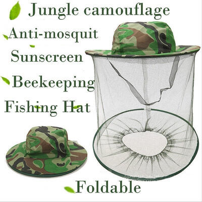 

Beekeeping Hat Jungle anti-mosquit Bee Keep Equipment Fishing Sunscreen Mesh Cap