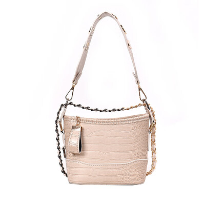 

Bag female autumn&winter new fashion big brand bucket bag small fragrance rhombic chain PU handbag large capacity shoulder bag