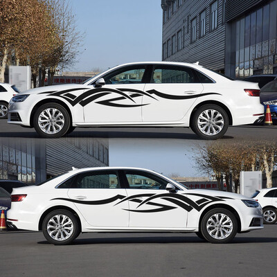 

Car Side Body Racing Long Stripe Decals Graphics Decor Sticker DIY Waterproof