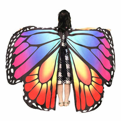 

New Hot Halloween Butterfly Wings Type Cloak Children Cloak Party Decoration Cute Butterfly Cloak Festive Party Supplies