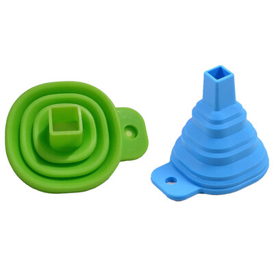 

Toponeto Kitchen Home Mini Food Grade Silicone Folding Telescopic Funnel