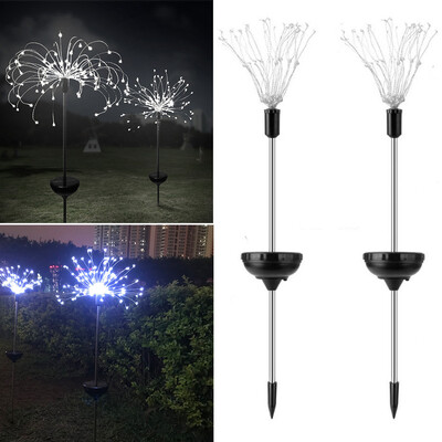 

Gobestart 90LED Solar power garden light Christmas Lights Outdoor fireworks LED Lawn Lamp