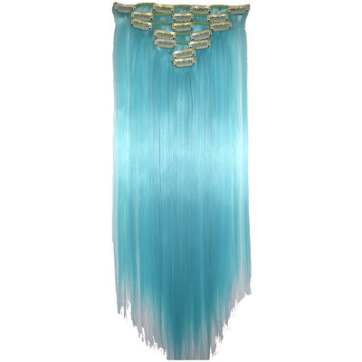 

〖Follure〗Full Head Women Clip Synthetic High Temperature Wire Straight Hair Piece