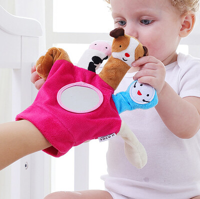

Tailored Glove Puppet Plush Finger Cartoon Doll Story Telling Parent-Child Interaction GN