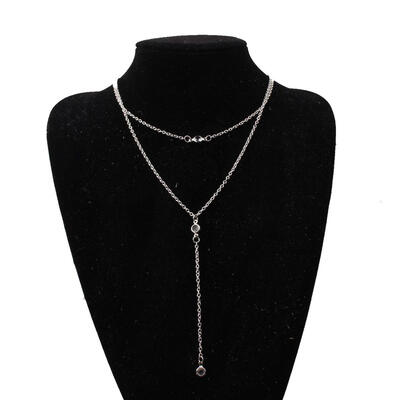 

2018 New Fashion Multilayer Crystal Necklace Hot Jewelry Female Necklace Wholesale
