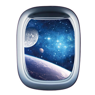 

3D Starry Sky Planet Spaceship PVC Waterproof Wall Stickers DIY Decals