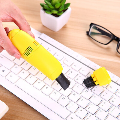 

〖Follure〗Mini Computer Vacuum USB Keyboard Cleaner PC Laptop Brush Dust Cleaning Kit