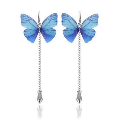

2019 New Long Butterfly Earrings for Women Delicate Pearl Cute Earrings Elegant Korean Fashion Jewelry