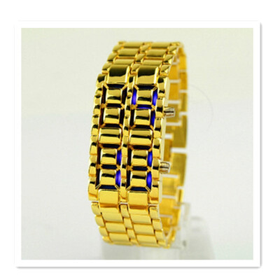

Fashion watch lava LED watch creative bracelet watch fashion trend LED couple watch gold lava table free postage