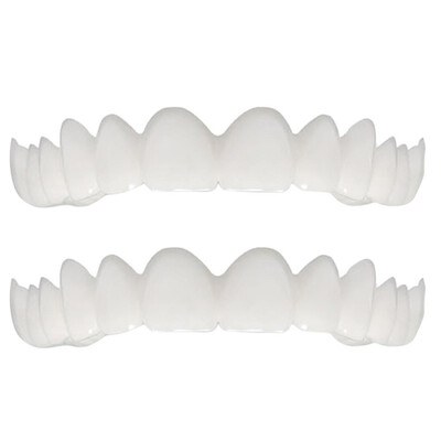 

Upper Denture Instant Smile Comfort Fit Flex Cosmetic Teeth Top Cosm