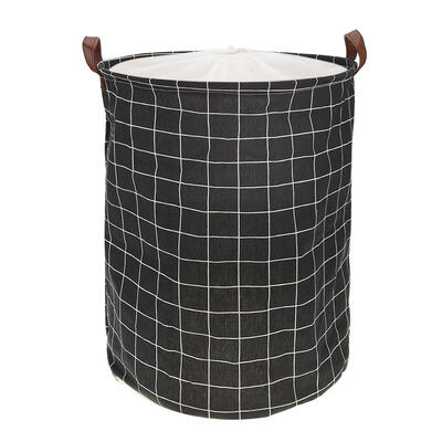 

Folding Drawstring Canvas Laundry Basket Kids Toys Bucket Storage Organizer