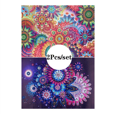 

Siaonvr 2PcsSet Special Shaped Diamond Painting DIY 5D Partial Drill Cross Stitch Kits
