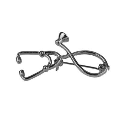 

Doctor Nurse Stethoscope Brooch Pins Physician Medical Student Graduation Jewelry Gifts Beauty