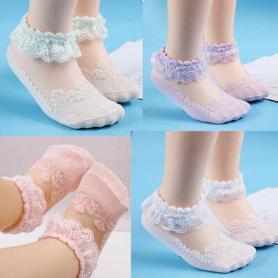

Girls Socks Cute Baby Kids Breathable Soft Cotton Children Lace Toddler