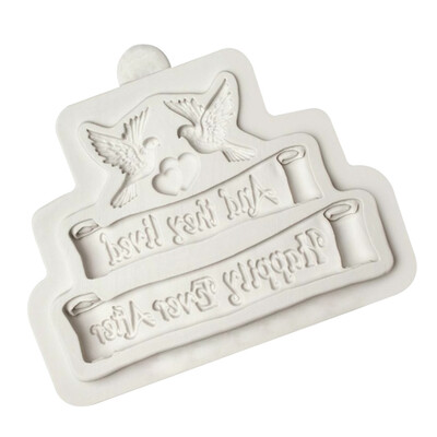 

Letter Bird Silicone Mould Chocolate Fondant Cake Decorating Border Mold Wedding Fondant Cake Mold