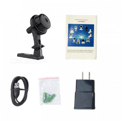 

Q6 ONVIF242 10MP Mini Wireless IP Camara - BlackUK Plug