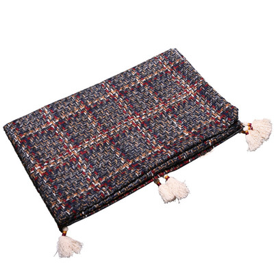

XIUmake blue red white-wool blanket 13635