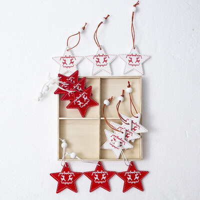 

12Pcs Set Christmas Decorations Creative Mini DIY Pendant Xmas Tree Ornaments