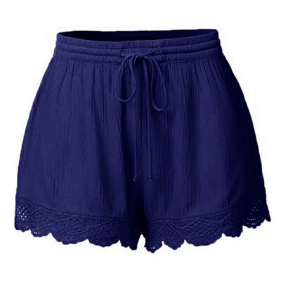 

Tailored Fashion Women Lace Plus Size Rope Tie Shorts Yoga Sport Pants Leggings Trousers