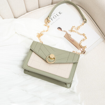 

The little girl Korean version of Joker shoulder bag fashion western style slung chain small square bag