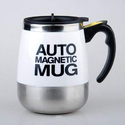 

400ML Automatic Magnetic Mug Mixing Stainless Steel Coffee Milk Juice Cup Insulated Stirring Mix Bottle Drinkware
