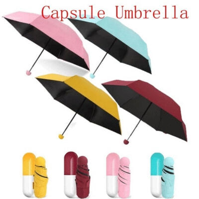 

Creative Mini Capsule Small Umbrella Pocket Umbrellas Anti-UV Ultralight Folding