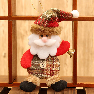 

〖Follure〗Christmas Ornaments Gift Santa Claus Snowman Reindeer Toy Doll Hang Decorations