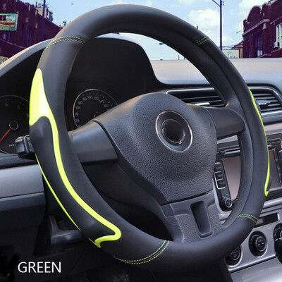 

Car Steering Wheel Cover 363840cm Micro Fiber Leather Antiskid Comfortable gentlemanly Car interior protection accessories