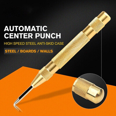 

125mm Automatic Center Pin Punch Strike Spring Loaded Marking Starting Holes Tool