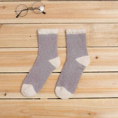 

Thickening Women Cashmere Socks Lovely Plush Keep Warm Sleep Home Floor Ladies Funny Socks Coral Fluffy Warmer Socks