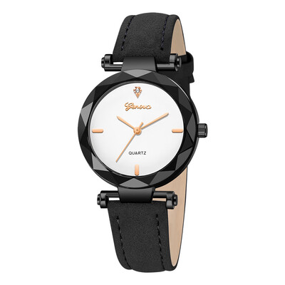 

Geneva Women Watches Scale Irregular Dial Ladies Quartz Wristwatch High Quality Leather Strap Casual Clock Gift Montre Femme