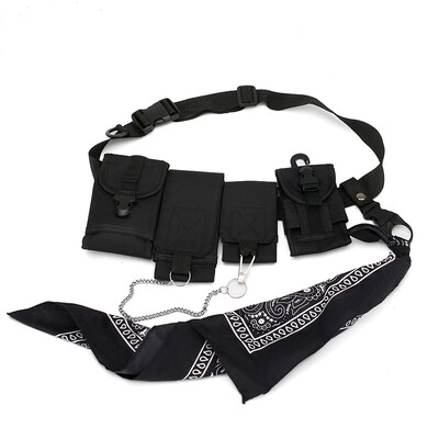 

Female&male disco bags bulletproof backpacks slung hip-hop tactical waist bags function pack bullets&magazines chest bags