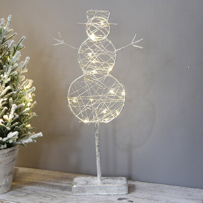 

Tailored Christmas Desk Luminous Gift Iron Decoration Elk Snowman Home Decoration