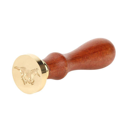 

Animal Pattern Antique Retro Customs Wood Handle Metal Sealing Wax Stamps