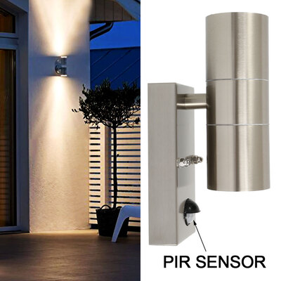 

Stainless Steel Induction Wall Lamp Human Body Induction PIR Wall Lamp IP54 Outdoor Induction Wall Lamp