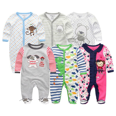 

6PCS Baby Girls Clothes Newborn Roupa de bebe 0-12M Rompers Baby Boys Clothes Babywear Bodysuits Outwear Clothing Sets