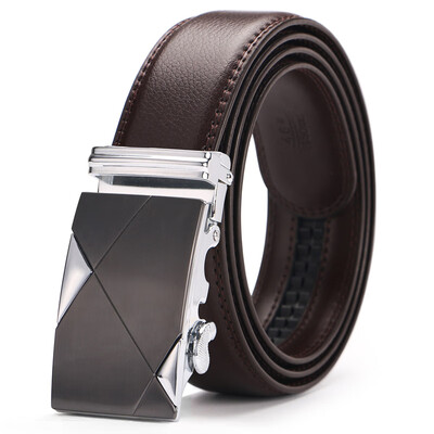 

Fashion Famous Luxury Belts Male 2019 Top sale Automatic Buckle Belts For Men Brown brand Leather Man Belt